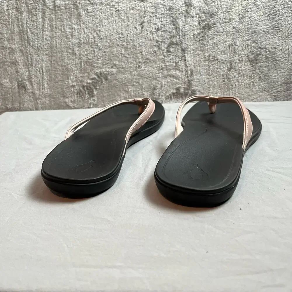 OluKai Ho'opio Size 8 Petal Pink Thong Sandal Women’s_4